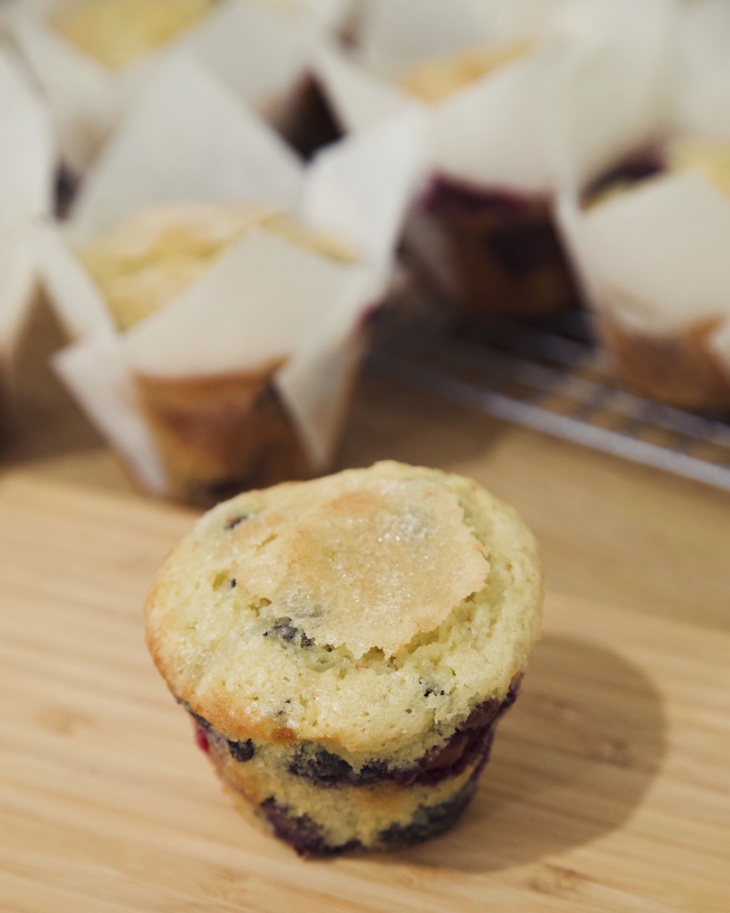 Classic Fluffy Blueberry&nbsp;Muffins